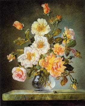 unknow artist Floral, beautiful classical still life of flowers.135 Spain oil painting art